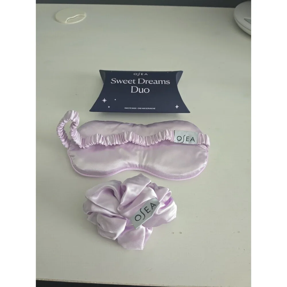 OSEA Sweet Dreams Duo Eye Mask Hair Scrunchie Set NEW